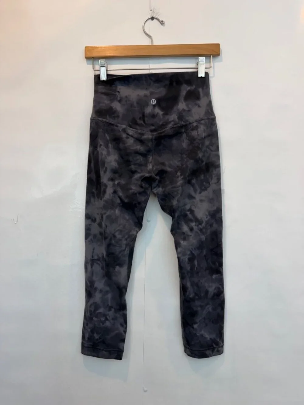 Lululemon Align High Rise Crop Legging Size 6 Diamond Dye Pitch Grey Graphite